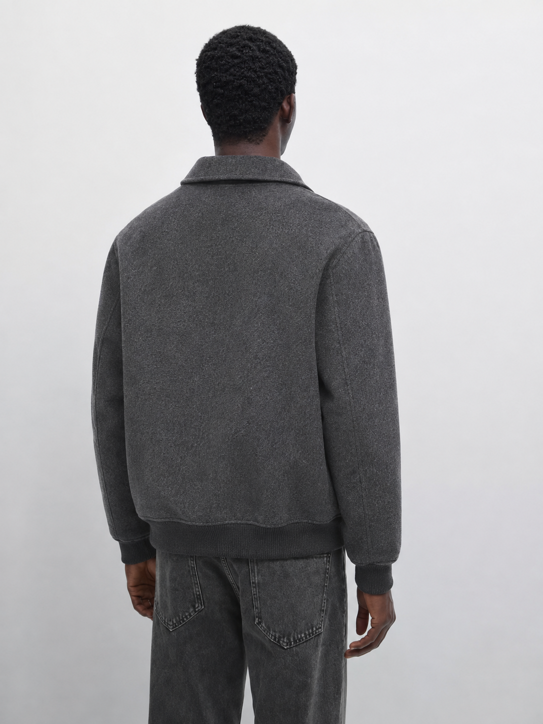 Regular Fit Wool Blend Jacket