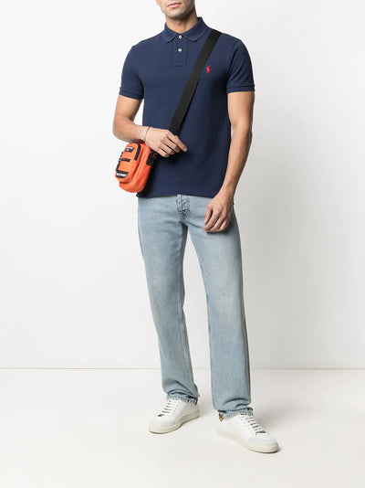 Slim Fit Cotton Mesh Polo Shirt