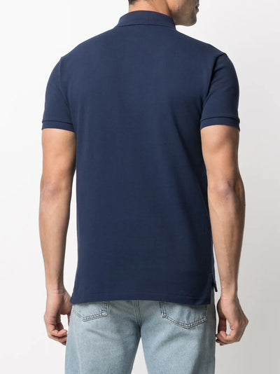 Slim Fit Cotton Mesh Polo Shirt