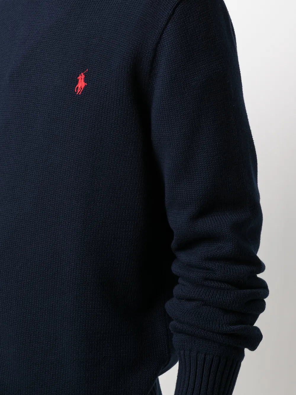 embroidered logo knitted jumper
