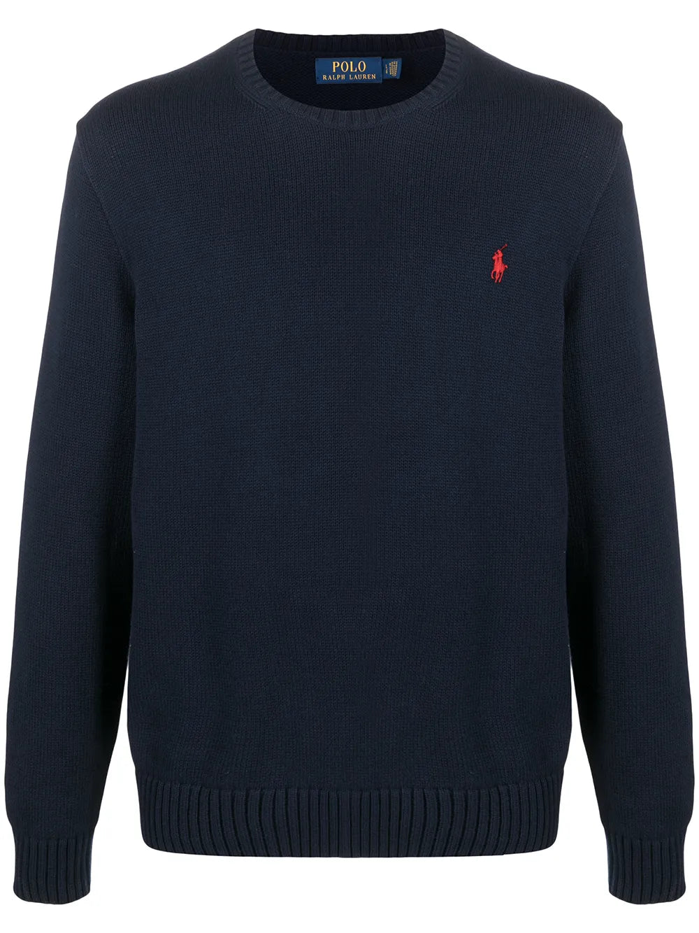 embroidered logo knitted jumper