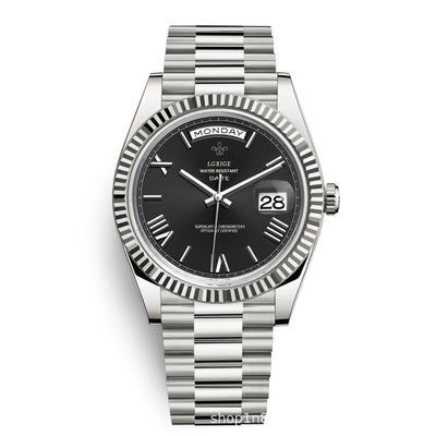Silver Crest Timepiece