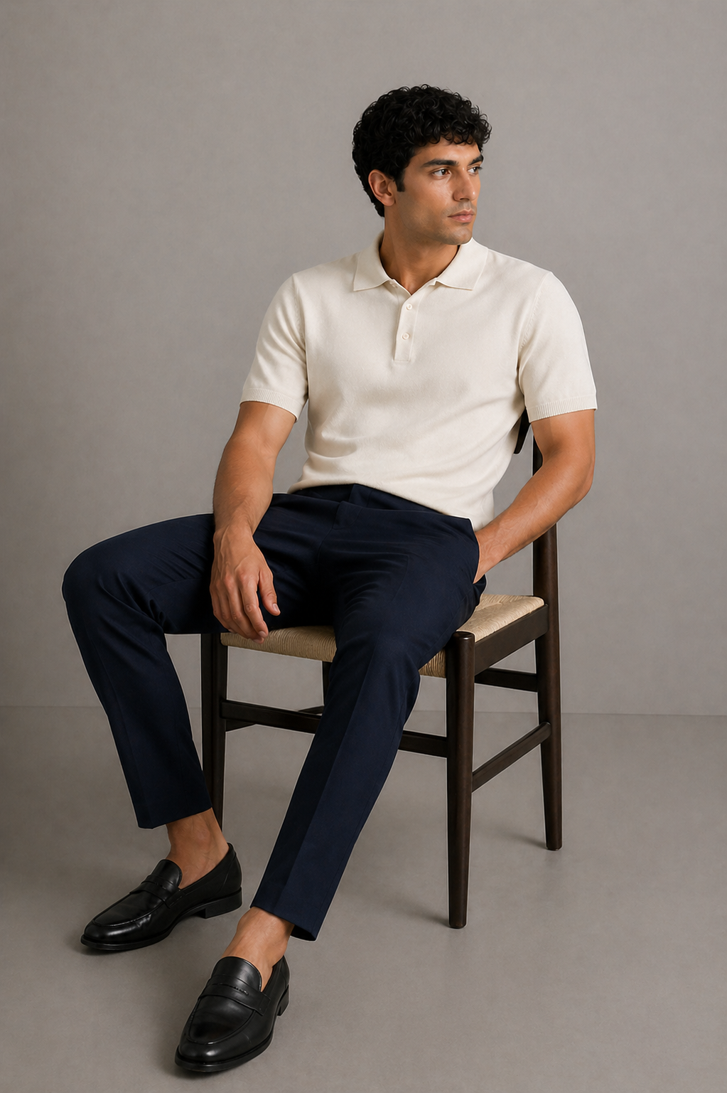 Soft Ash Textured Polo