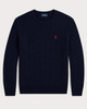 Cable-Knit Wool Cashmere Sweater
