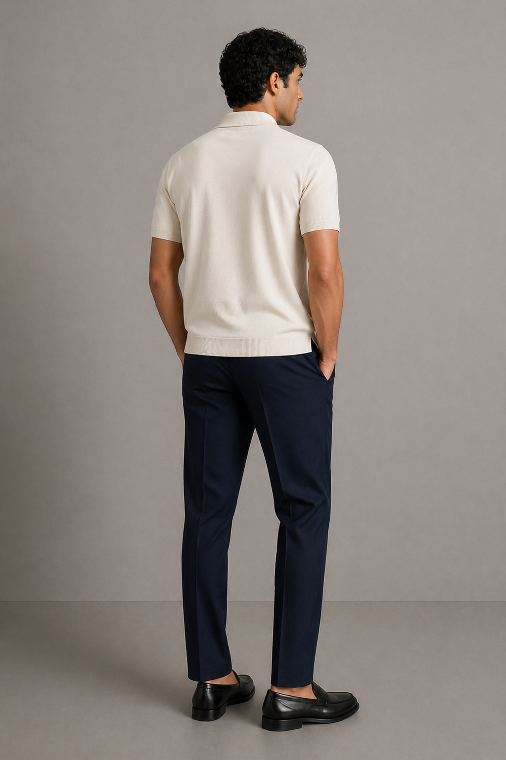 Soft Ash Textured Polo