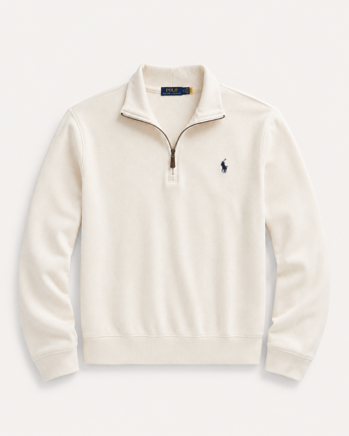 Mesh-knit Cotton Quarter-Zip