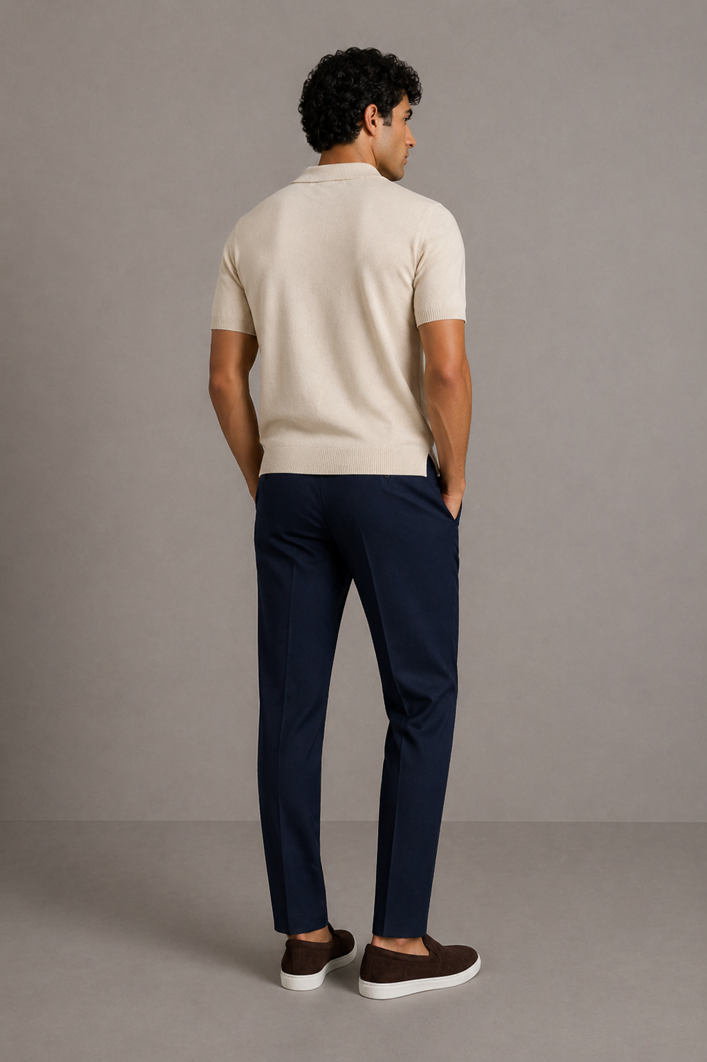 Soft Ash Textured Polo