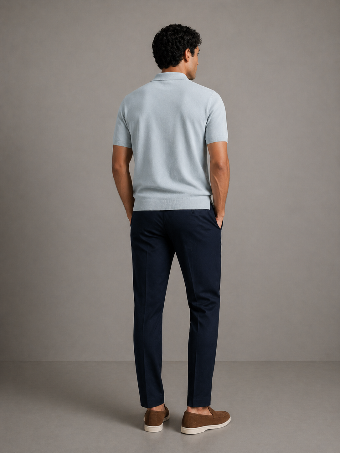 Soft Ash Textured Polo