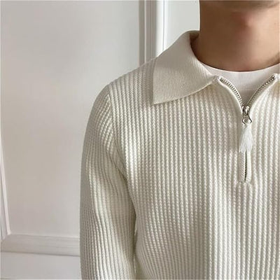 Knit Quarter Zip Sweater