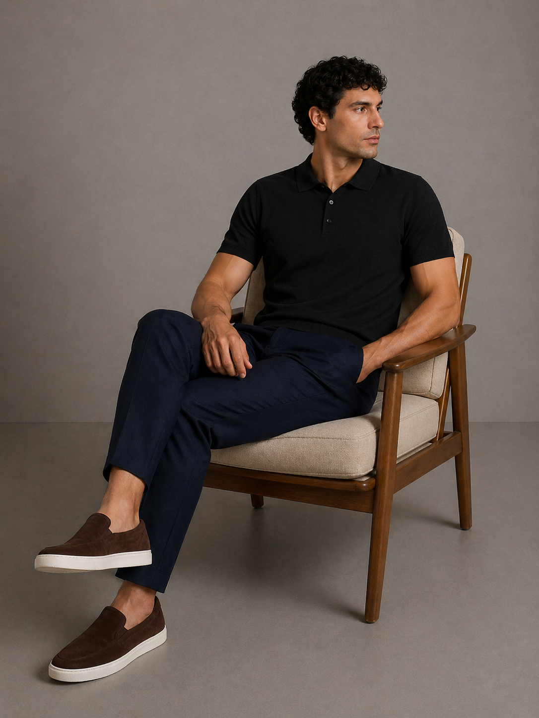 Soft Ash Textured Polo