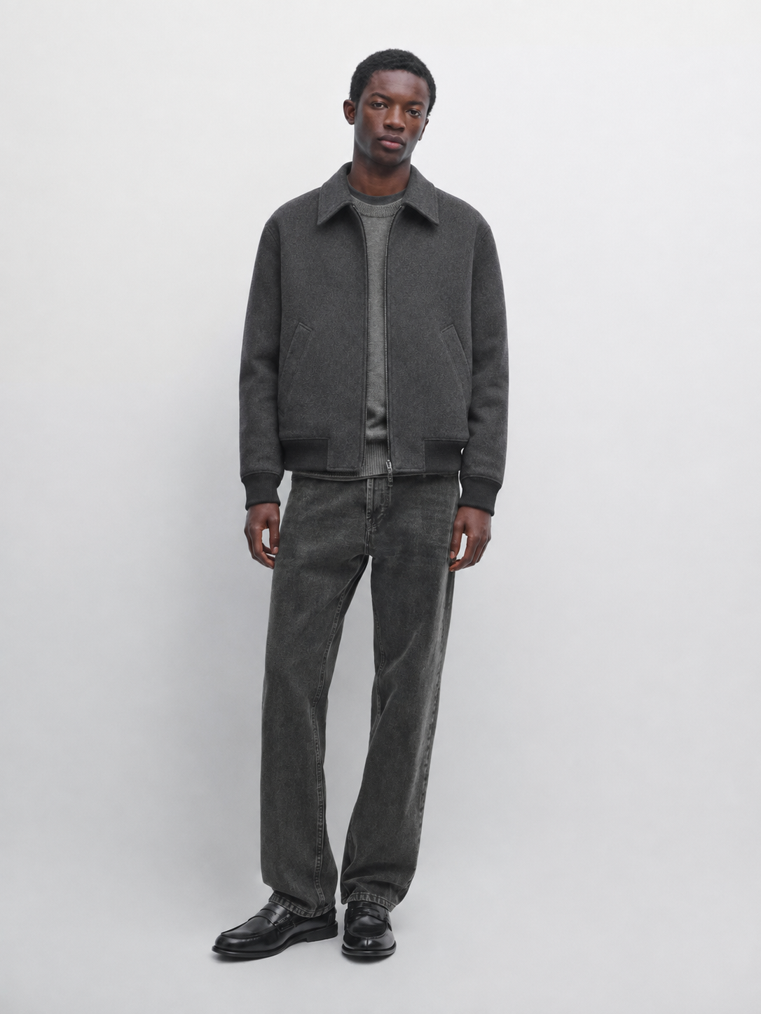 Regular Fit Wool Blend Jacket