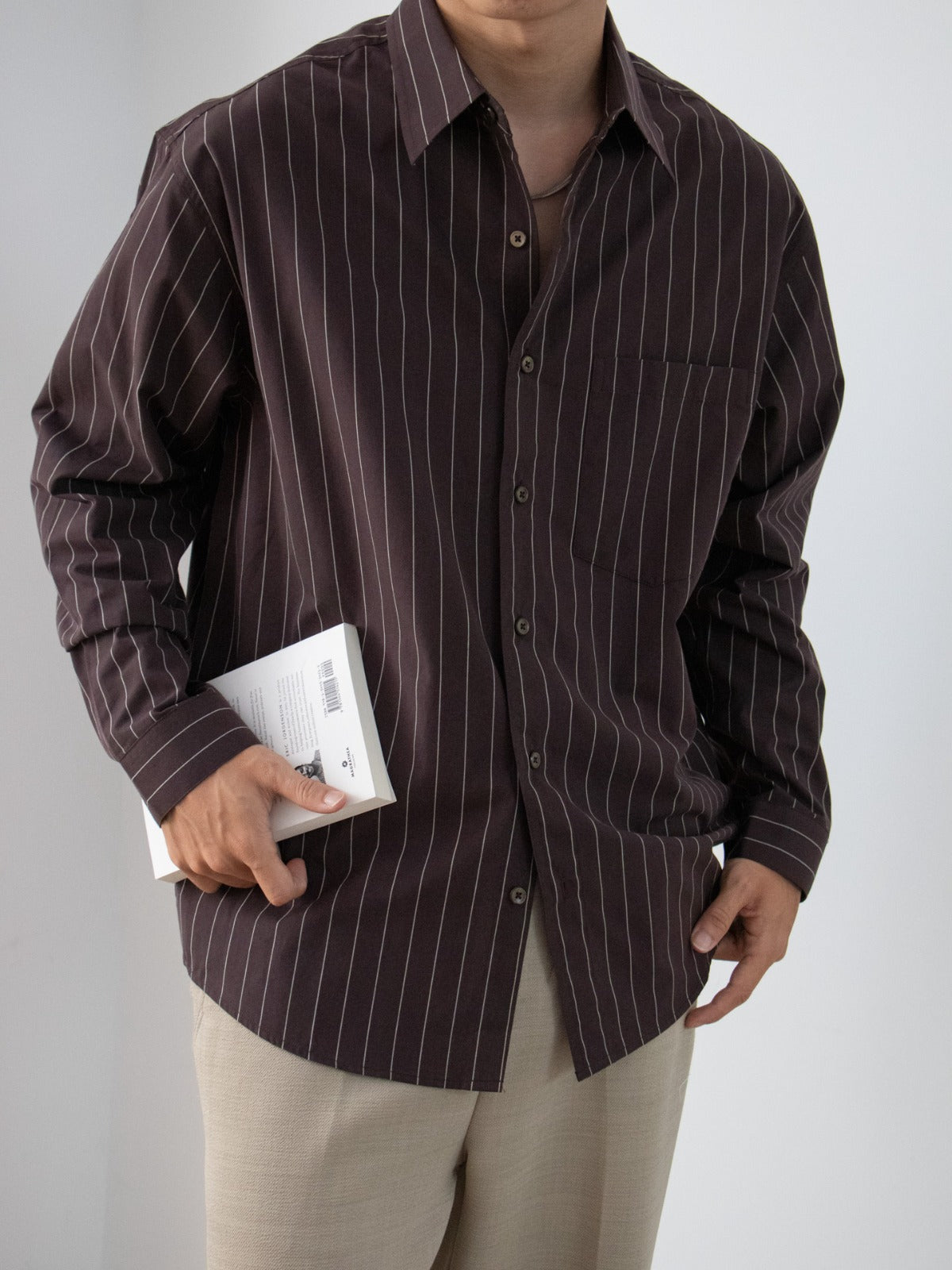 Minimal Stripe Cotton Shirt