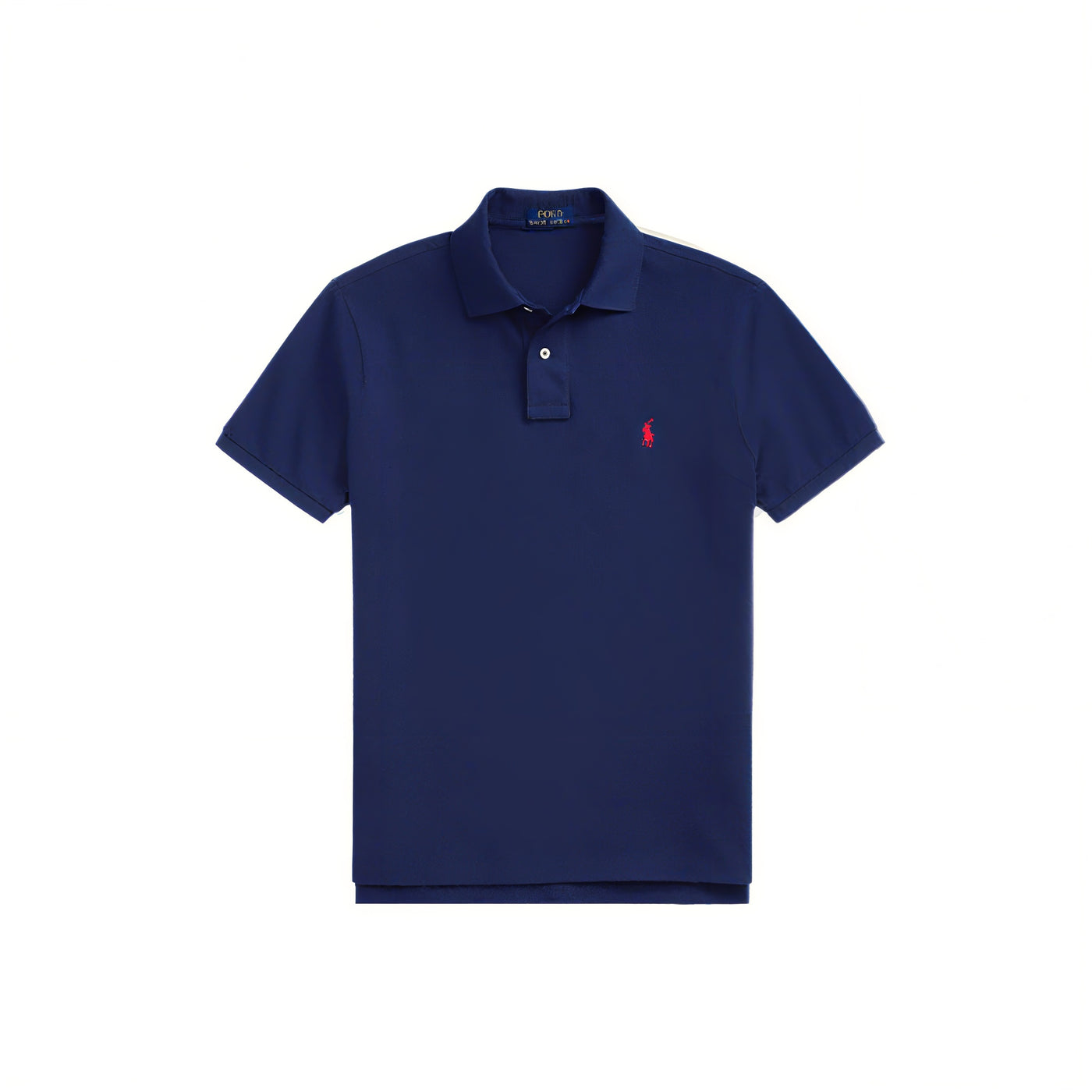 Slim Fit Cotton Mesh Polo Shirt