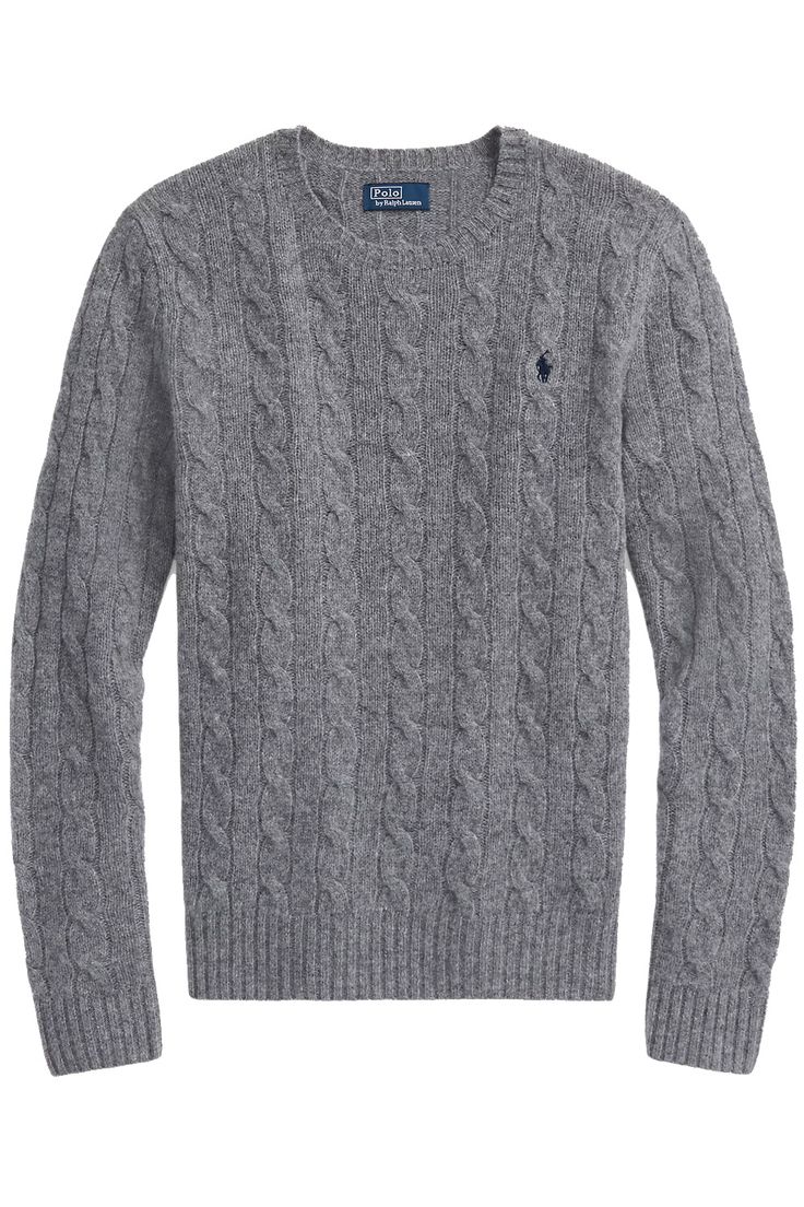 Cable-Knit Wool Cashmere Sweater