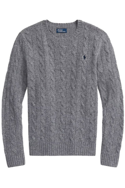 Cable-Knit Wool Cashmere Sweater