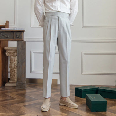 Melo Lu San Kuerge Straight-Leg Cropped Pants – Vintage Italian Style