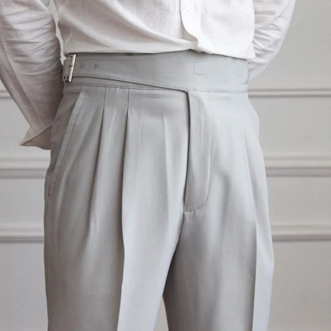 Melo Lu San Kuerge Straight-Leg Cropped Pants – Vintage Italian Style