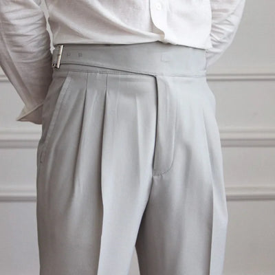 Melo Lu San Kuerge Straight-Leg Cropped Pants – Vintage Italian Style