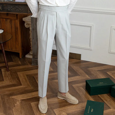 Melo Lu San Kuerge Straight-Leg Cropped Pants – Vintage Italian Style