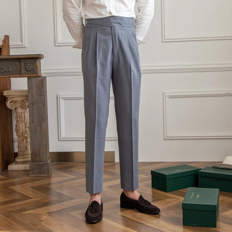 Melo Lu San Kuerge Straight-Leg Cropped Pants – Vintage Italian Style