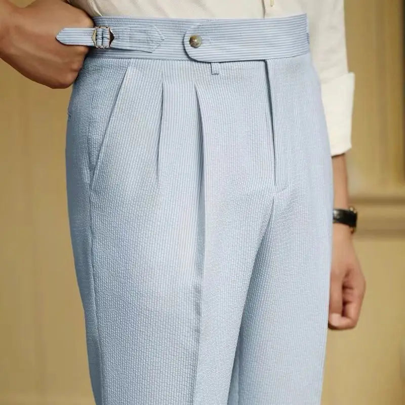 Melo Italian Stripe Suit Pants