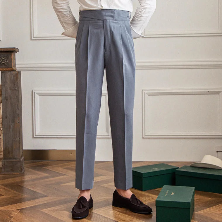 Melo Lu San Kuerge Straight-Leg Cropped Pants – Vintage Italian Style