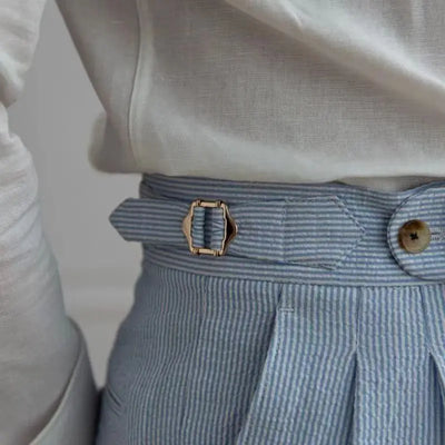 Melo Italian Stripe Suit Pants