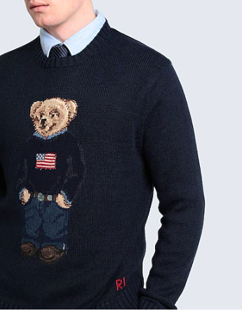 POLO BEAR COTTON-LINEN SWEATER