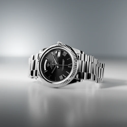 Silver Crest Timepiece