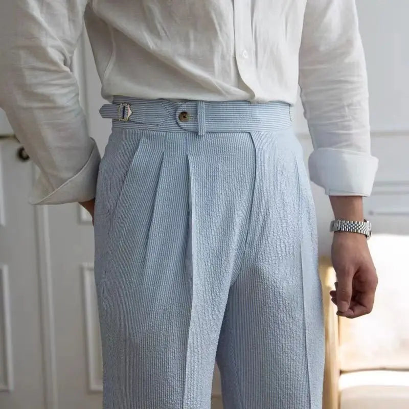 Melo Italian Stripe Suit Pants
