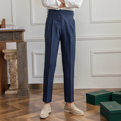 Melo Lu San Kuerge Straight-Leg Cropped Pants – Vintage Italian Style
