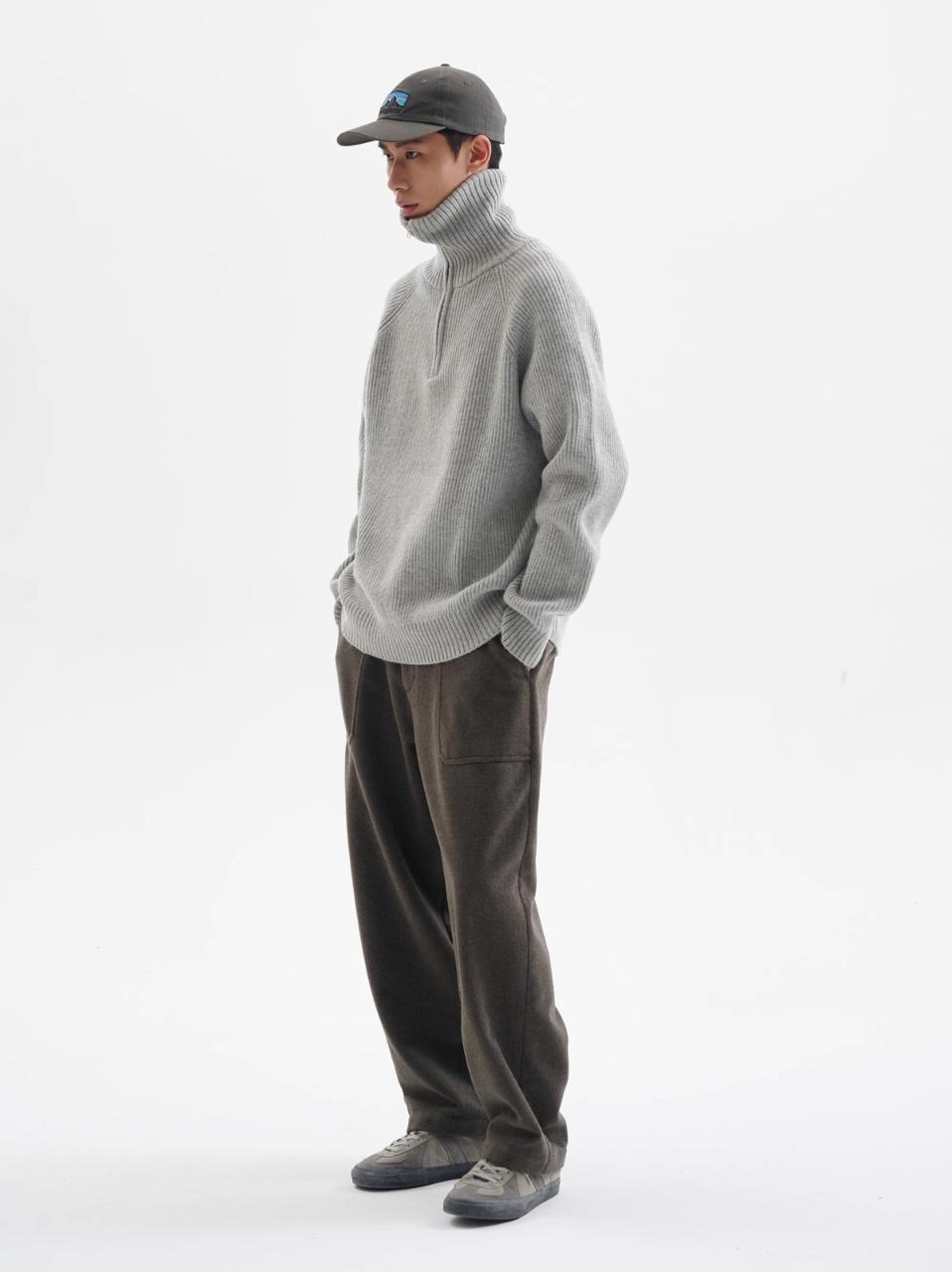 Half-Zip Sweater Men Rigging