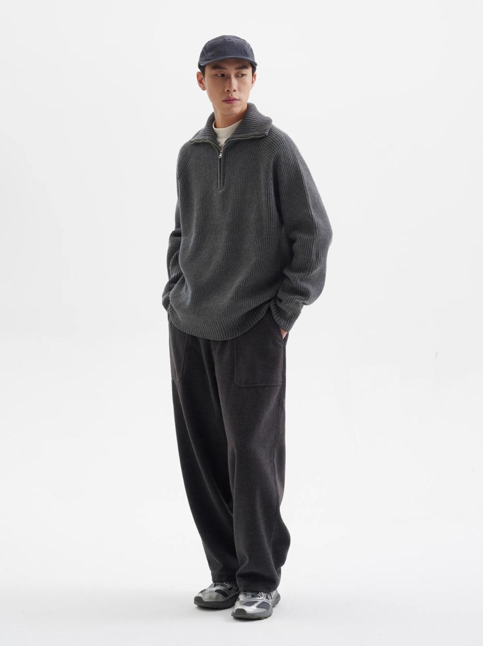 Half-Zip Sweater Men Rigging