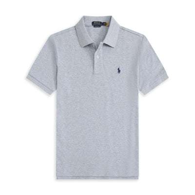 Slim Fit Cotton Mesh Polo Shirt