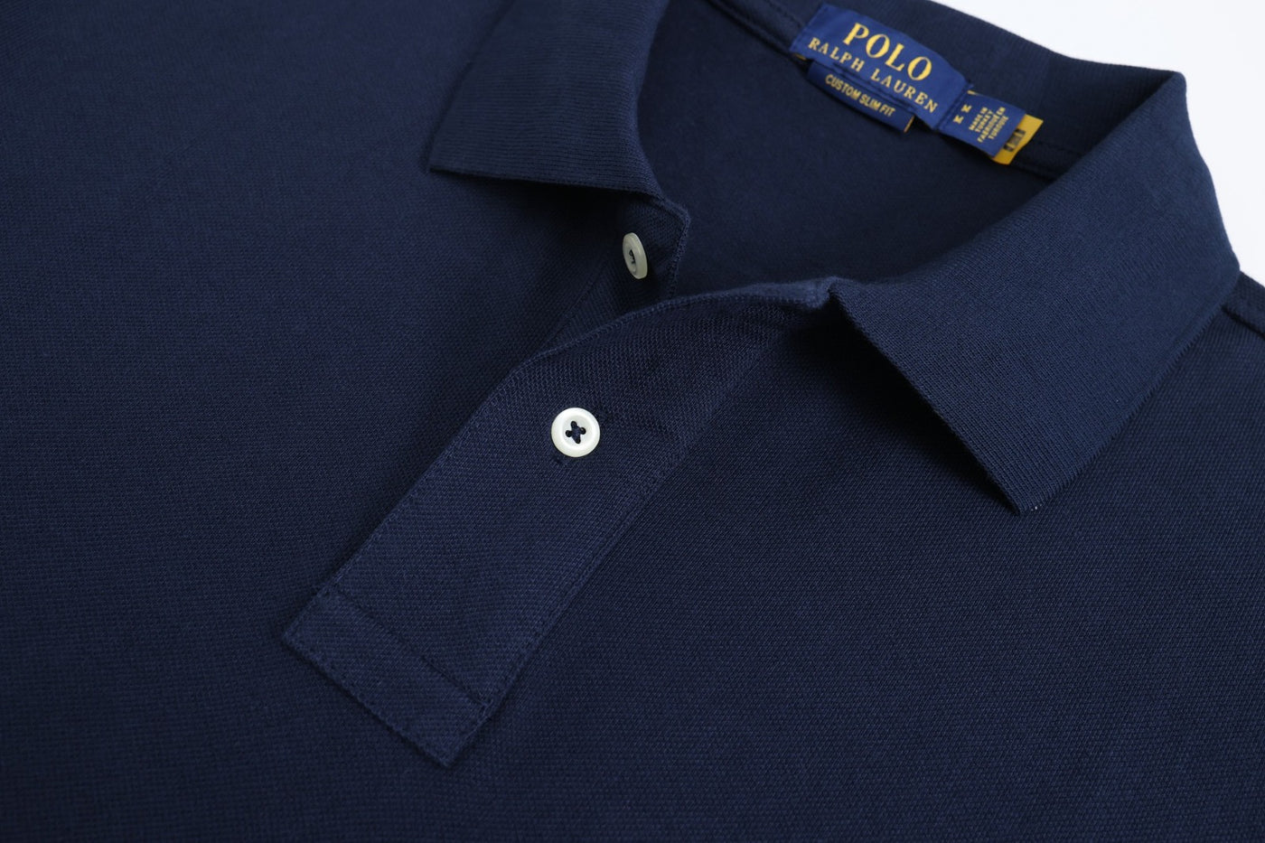 Slim Fit Cotton Mesh Polo Shirt