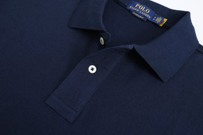 Slim Fit Cotton Mesh Polo Shirt