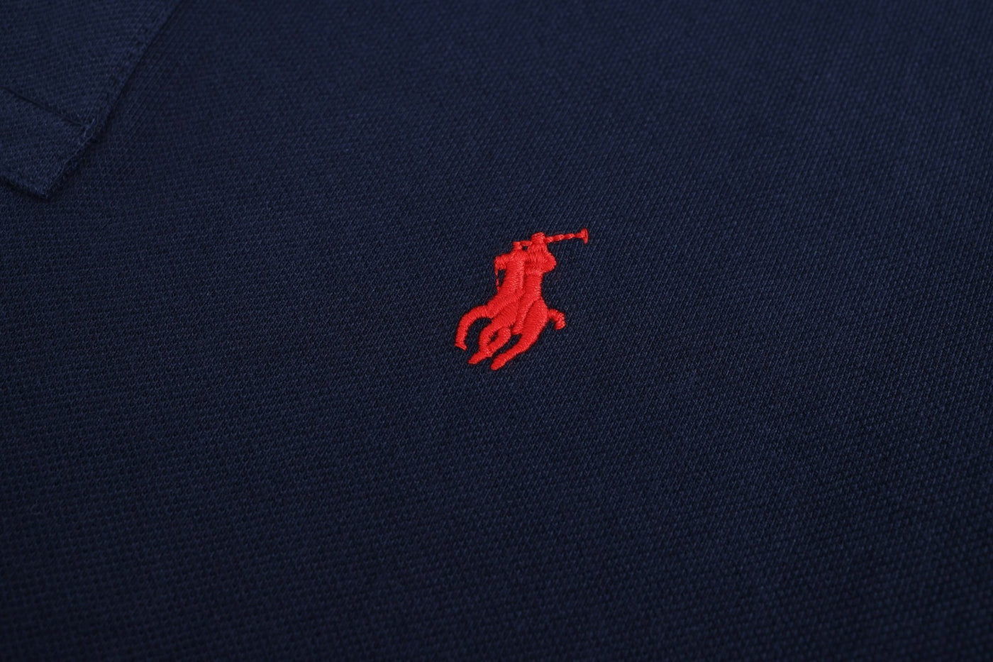Slim Fit Cotton Mesh Polo Shirt