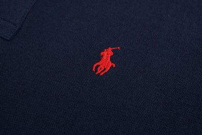 Slim Fit Cotton Mesh Polo Shirt