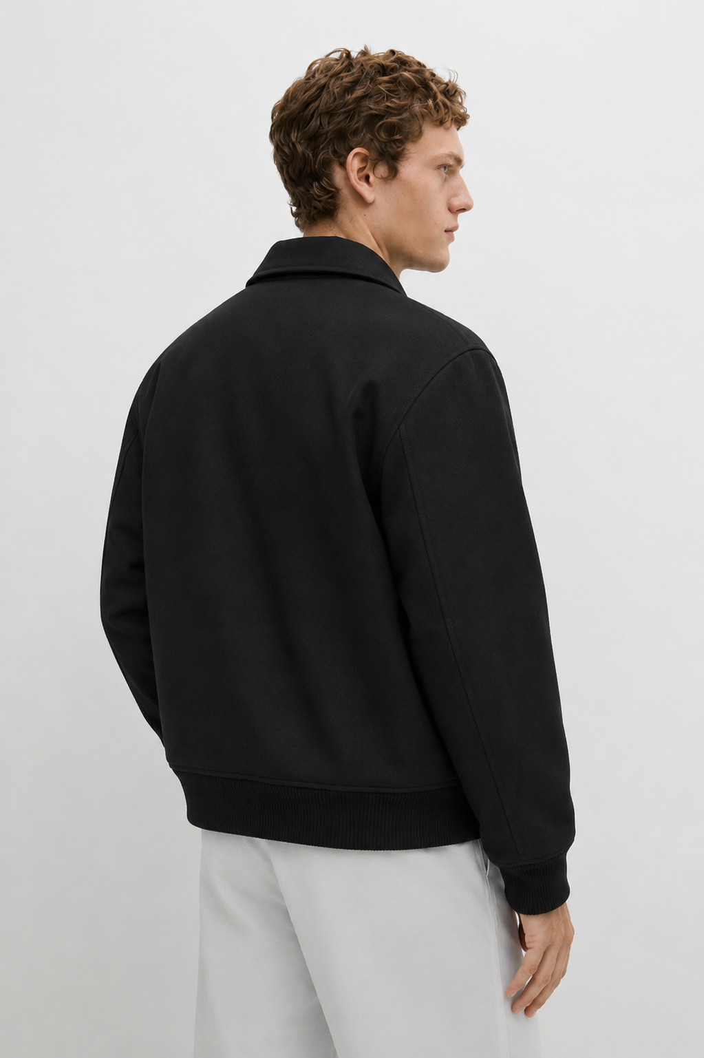 Regular Fit Wool Blend Jacket