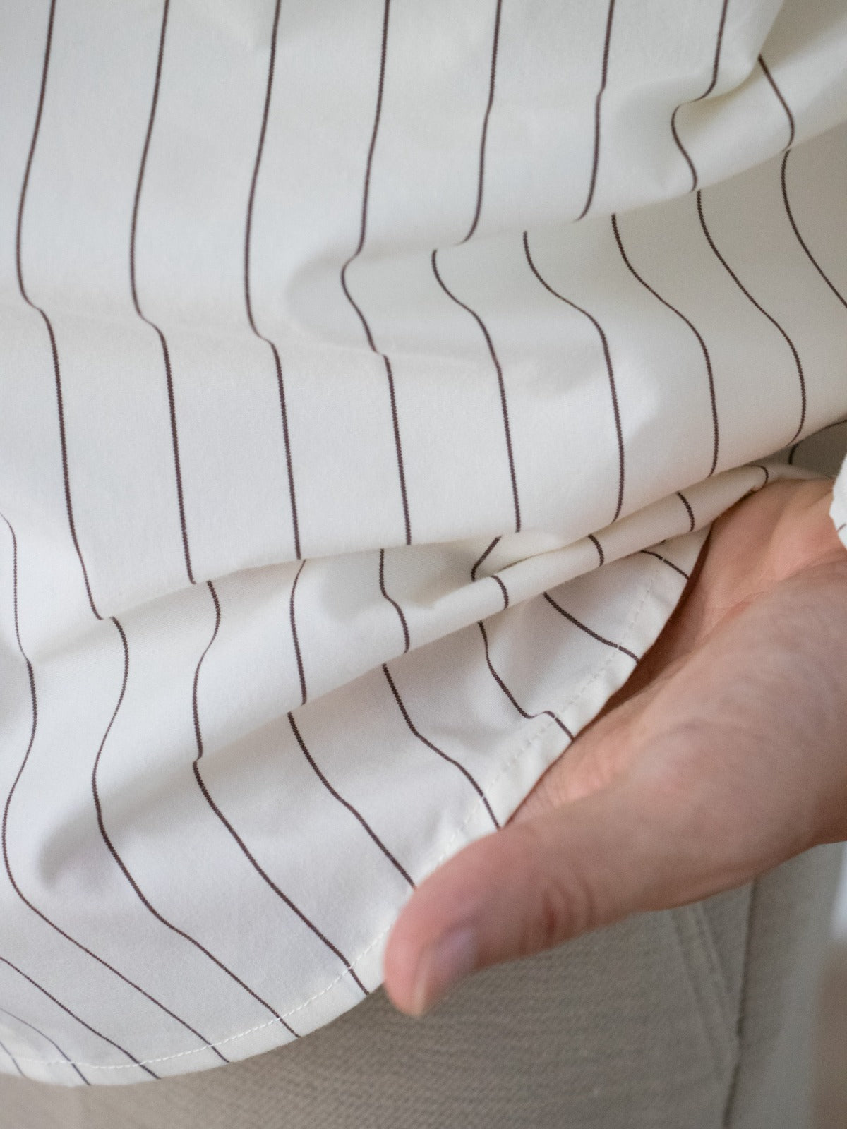 Minimal Stripe Cotton Shirt