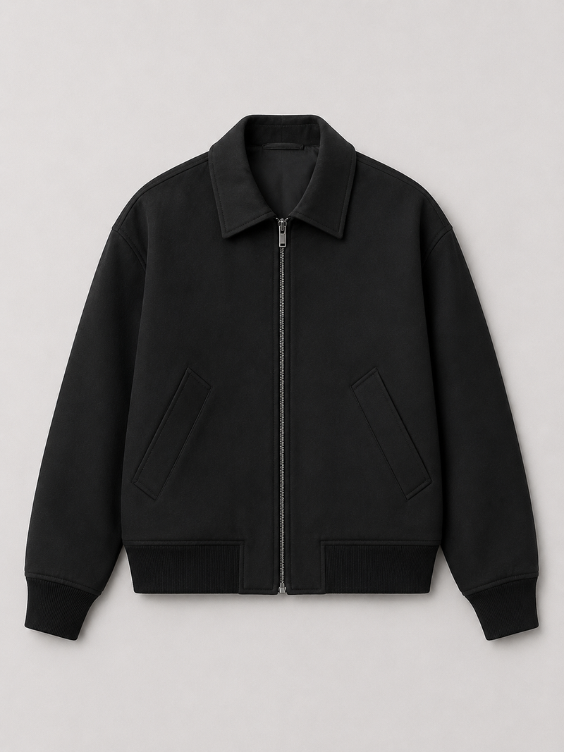 Regular Fit Wool Blend Jacket