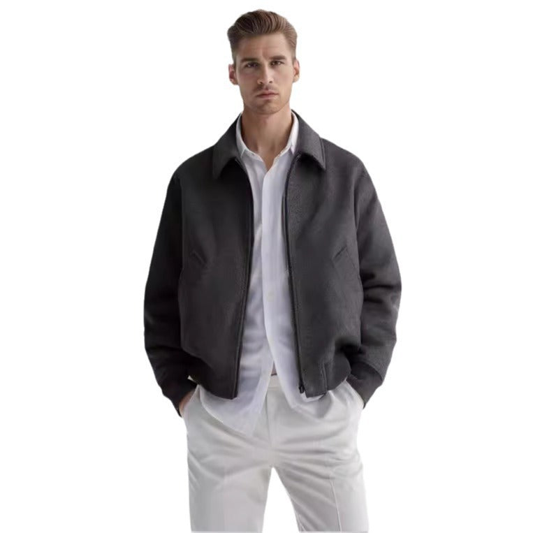 Regular Fit Wool Blend Jacket