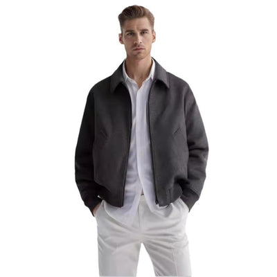 Regular Fit Wool Blend Jacket