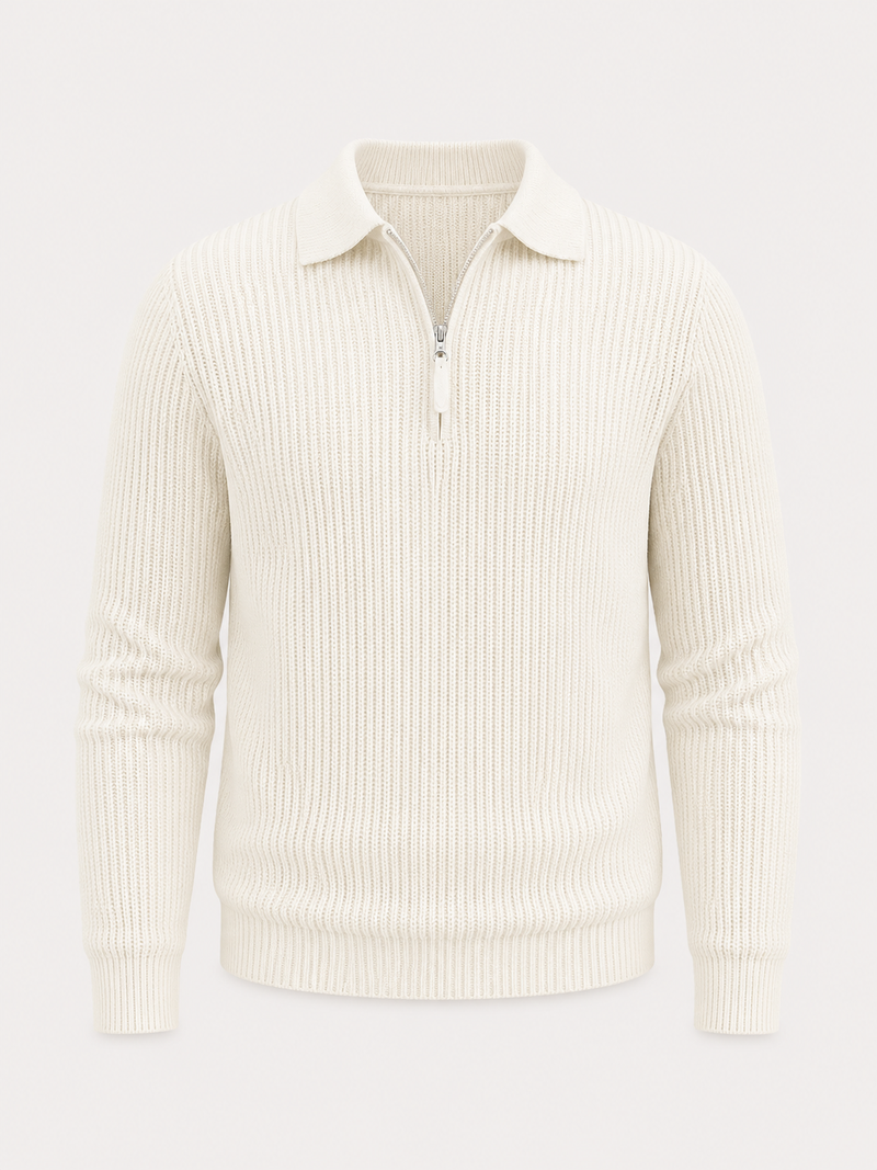 Knit Quarter Zip Sweater
