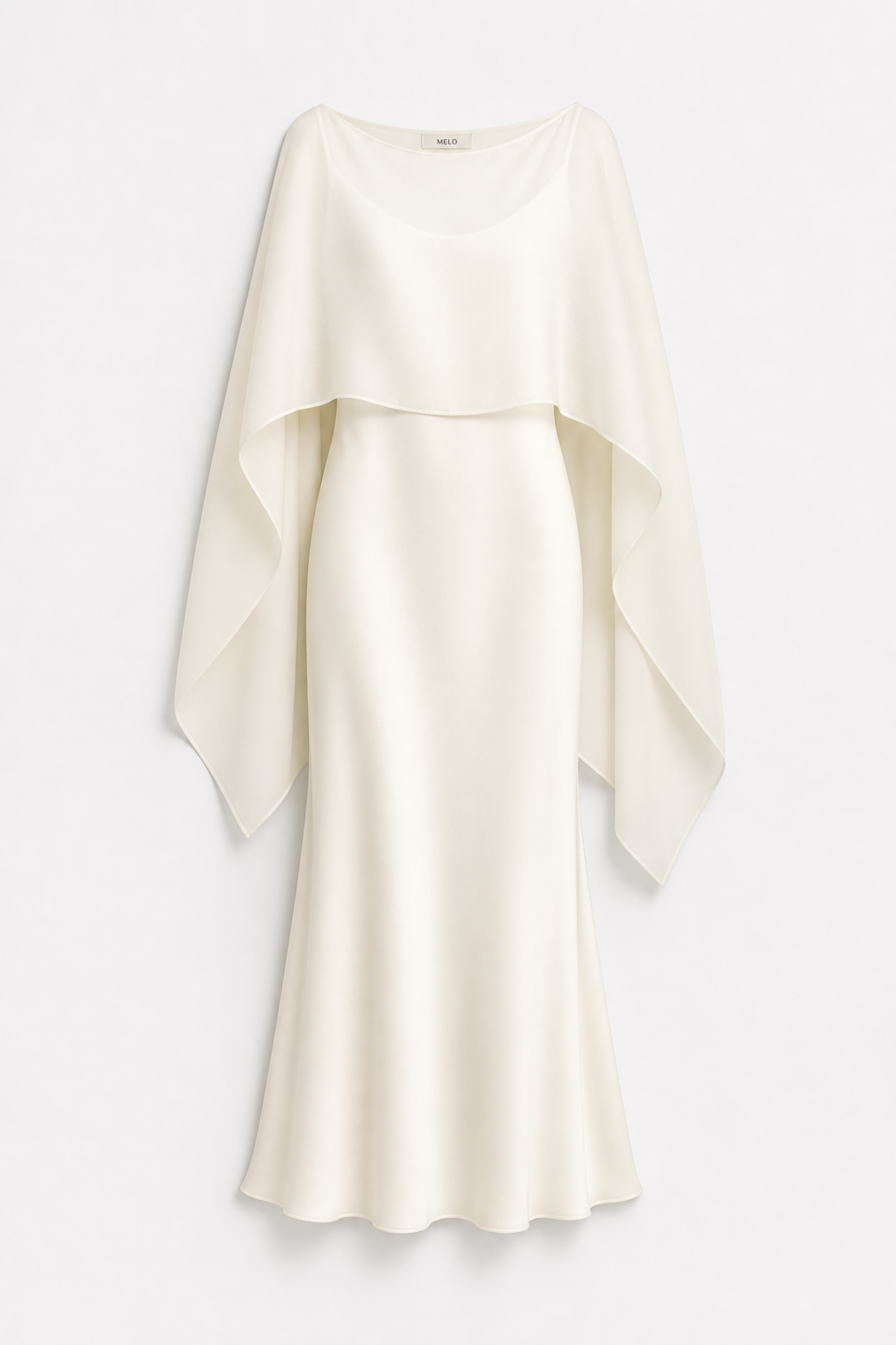 Soft Drape Ivory Dress