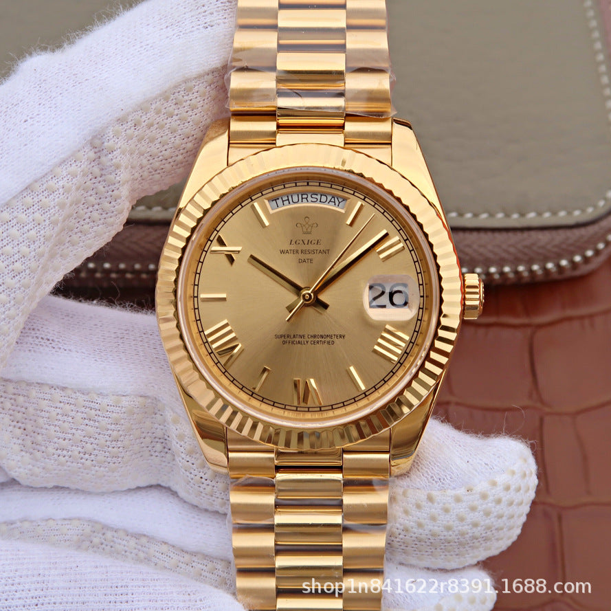 Silver Crest Timepiece