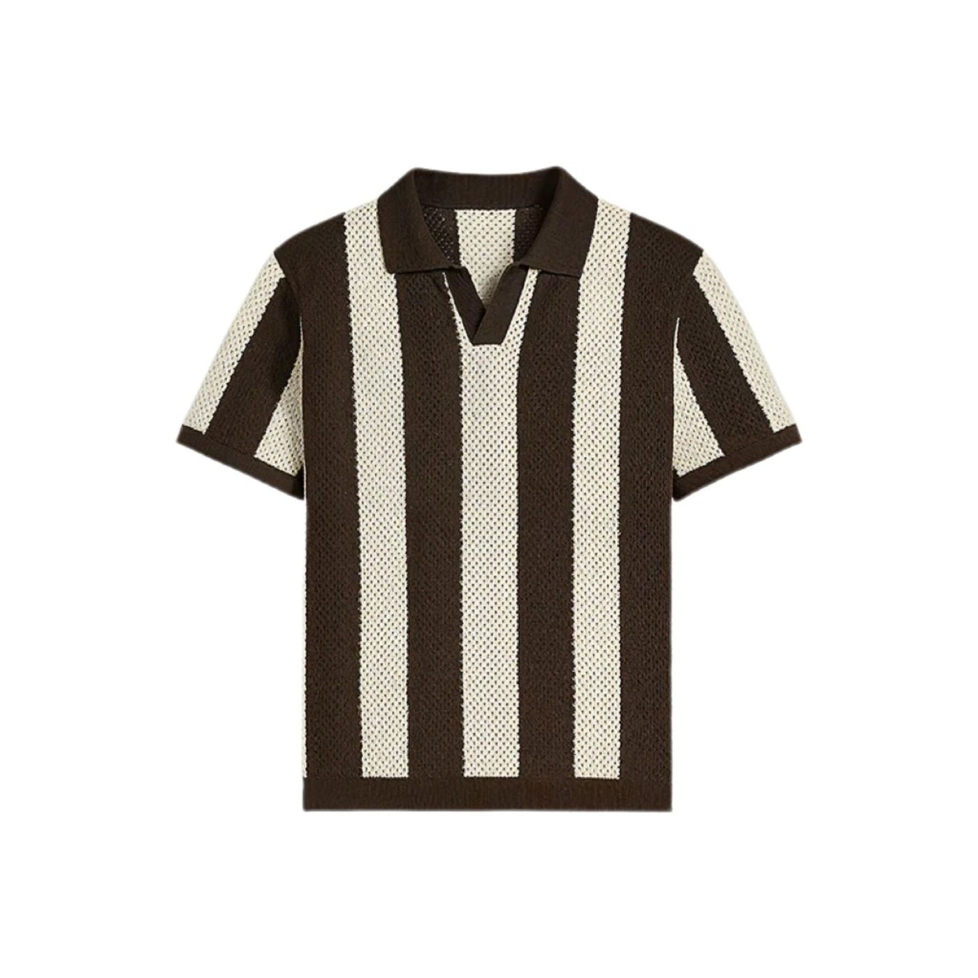 Striped Loose Mesh Knit Sweater