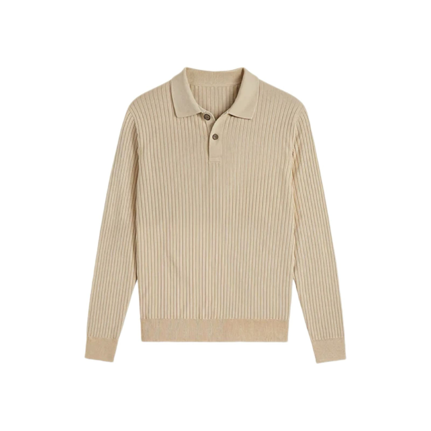 Knit Long Sleeve Polo