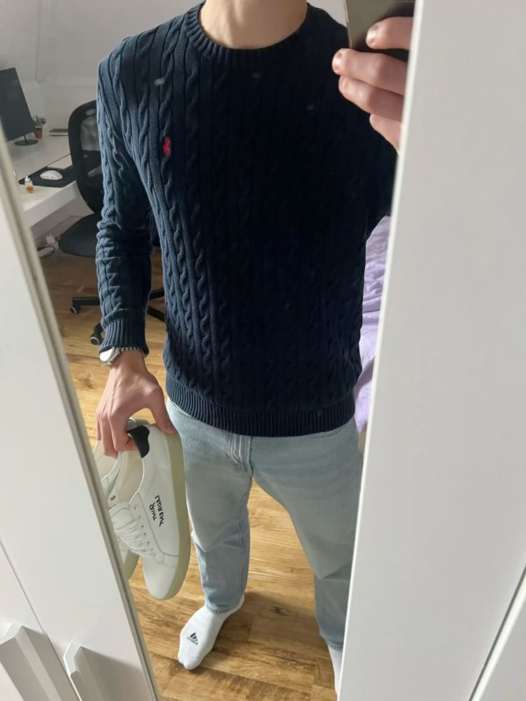 Cable-Knit Wool Cashmere Sweater
