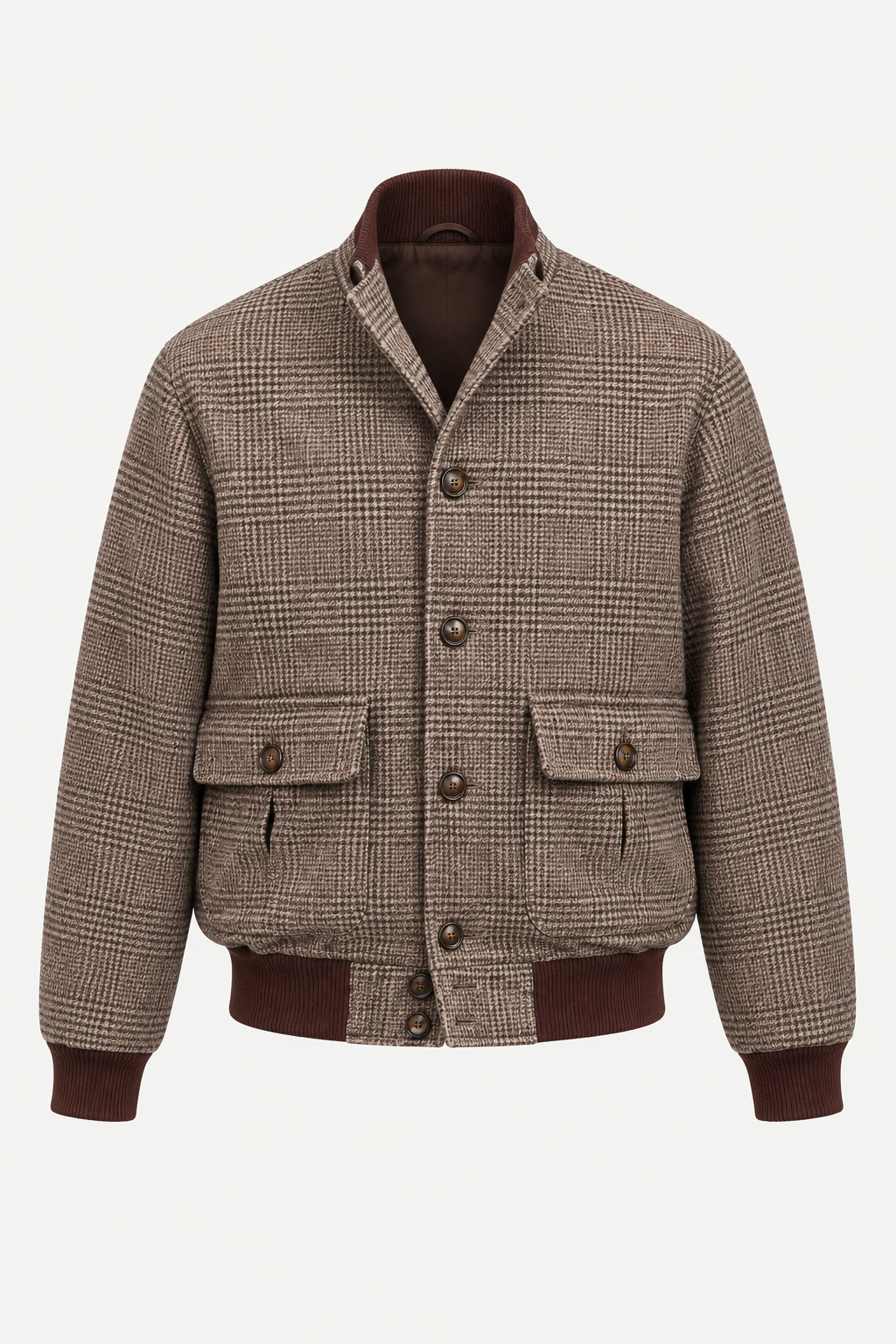 MELO Hawthorne Tweed Jacket light brown front product view